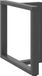 Pieds de table 2 pcs forme T 80x35x(72-73) cm acier anthracite