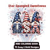 Star-Spangled Sweetness Mini Coloring Book