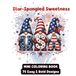 Star-Spangled Sweetness Mini Coloring Book