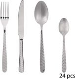 SG Secret de Gourmet Flora Service de couverts - 24 pièces - Inox