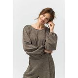 LabeL DOT top met glitters taupe