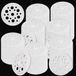 ZenithVibe 500 Stuks PP Ringen voor Isolatie - 46mm Plastic Ringen voor Soft Isolatieplaten, Steenwol en Glaswol
