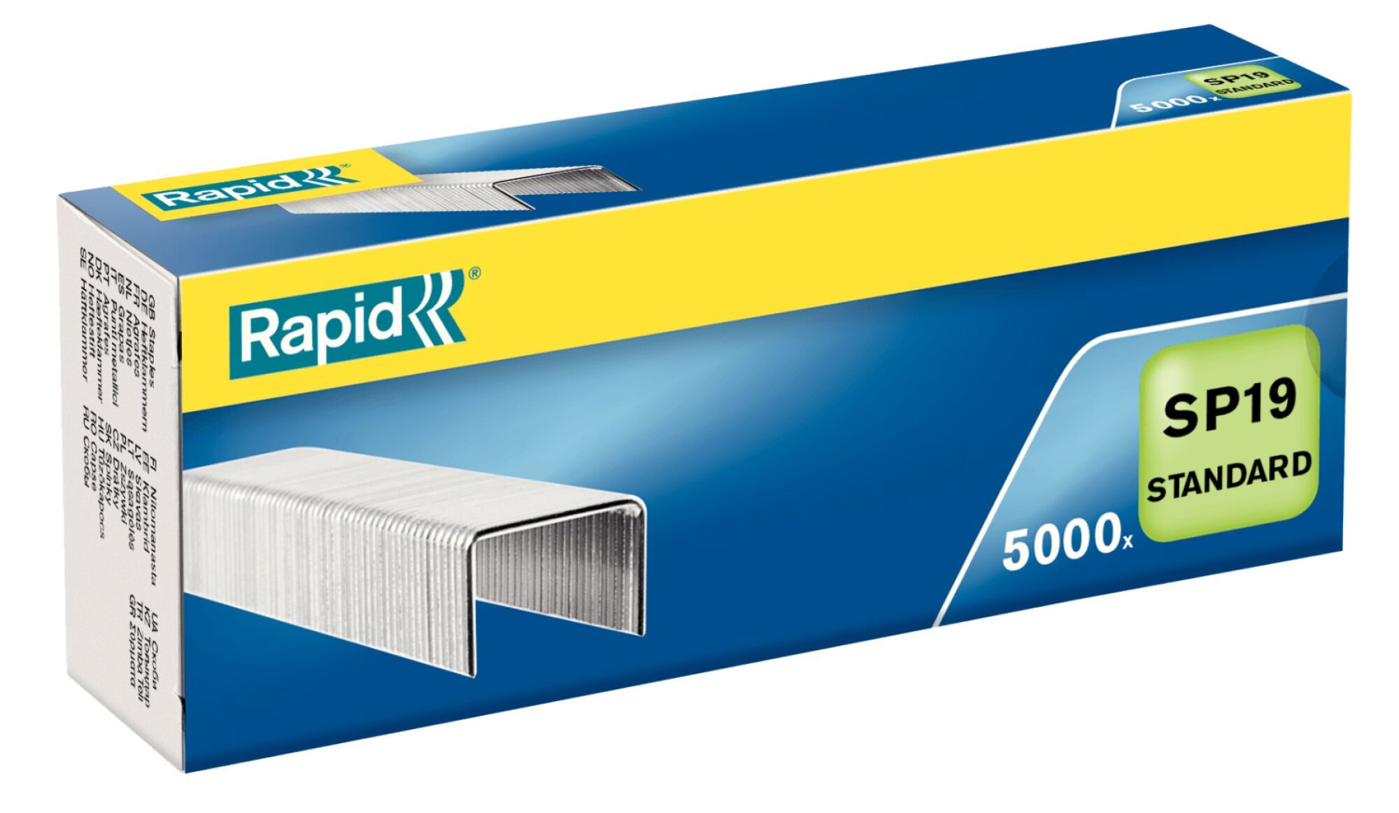 Rapid SP19 Standard Nietjes voor 20 vel, 6 mm, Zilver
