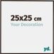 yd. - Cadre photo Evry 25x25 cm Plastique Anthracite