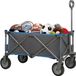 Merkloos Bolderkar Opvouwbaar Luchtbanden – Bolderwagen Voor Alle Terreinen – Boodschappenwagen Met 100Kg Belastbaarheid – Strandkar Met Verstelbare Handgreep – Tuinkar – 80 x 40 x 30 cm