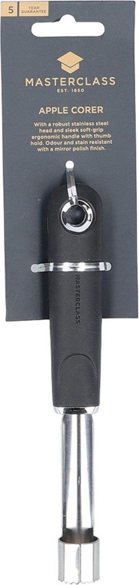Masterclass Appel Corer Soft Grip 19 Cm Rvs Zilver