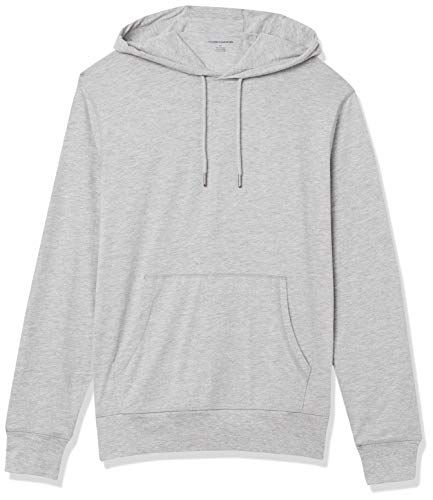Amazon Essentials Men's Lightweight Jersey Hoodie, Heather Grey, XXL