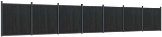 vidaXL Schuttingpaneel Grijs Composiet 186 cm