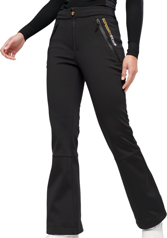 Superdry Ski Softshell Slim Trousers Dames Broek - Black - Maat L