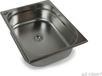 Évier en inox pour camping, 325x265x100 mm, évier + drain 19 mm, neuf