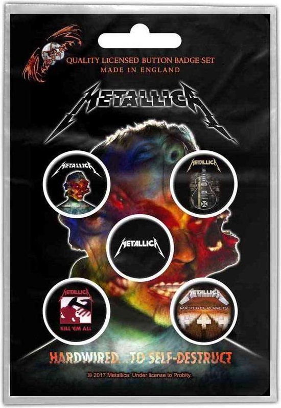 Rock Off Metallica Mix Unisex Badge - meerkleurig - Standard