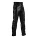 A-Pro Lederen broek enkel motorfiets Custom Chopper Touring 5 zakken zwart 40