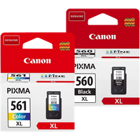 Canon PG-560XL + CL-561XL Ink Cartridge Combo Pack
