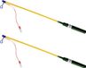 Tender Toys Lampionstokje - 2x - groen - met LED lichtje - 50 cm