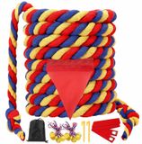 Jeu de corde à tirer - 6,1 m - Coton - 2 cm d'épaisseur - Pour 3-10 enfants ou 3-6 adultes