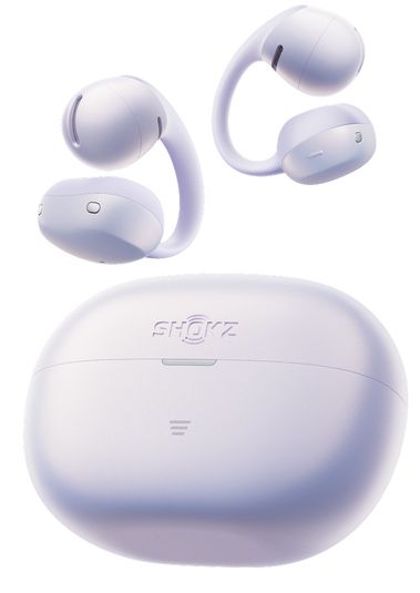 Shokz OpenDots Air Open-ear Clip-on Oortjes – Draadloze Oordopjes – Paars