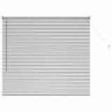 VidaXL Venetiaanse jaloezie zilver 220 x 160 cm 25 mm Aluminium