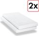 CloudComfort Lot de deux matelas Premium 7 zones 100x200 cm, hauteur 15 cm, degré de fermeté H2/H3, Twin-Set