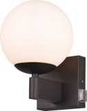 TRIO KULA Wandlamp Zwart mat