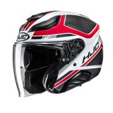 HJC F31 Ceron Jethelm - Maat XL - Zwart/Wit/Rood