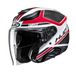 HJC F31 Ceron Casque Jet Noir Blanc Rouge Taille 2XL