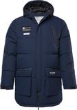 JP 1880 - Heren - Parka 2-voudige functie capuchon technodaune-vulling - Navy blauw - Maat 4XL