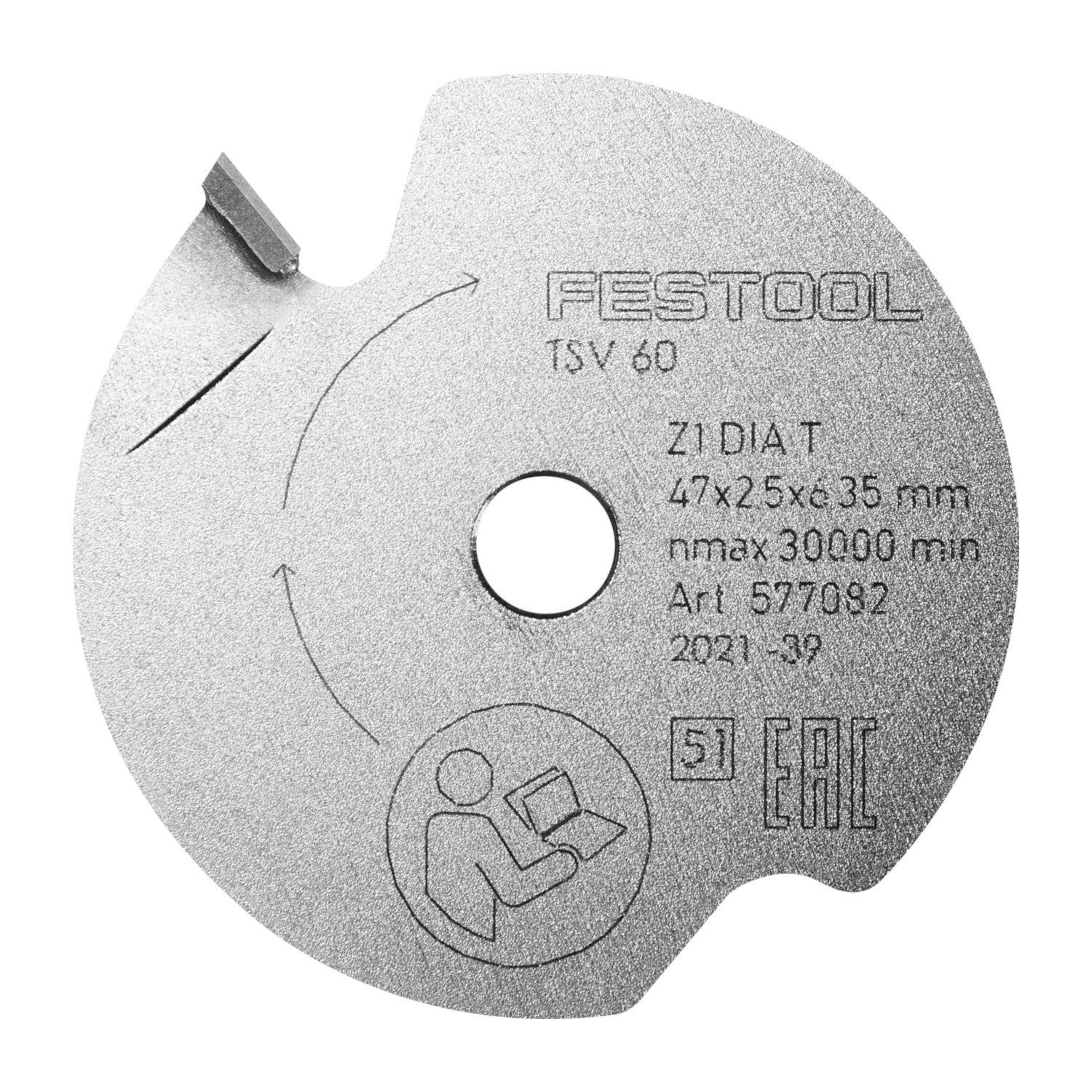 Voorritszaagblad DIA 47x6,35x2,5mm T1 - 577082