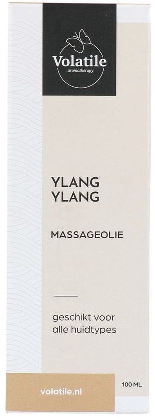 Volatile Massageolie ylang ylang glas met pomp 100 Milliliter