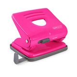 Rapesco 1360 2-Gaats Metalen Perforator 825, 25 Vel Capaciteit, Fuchsia