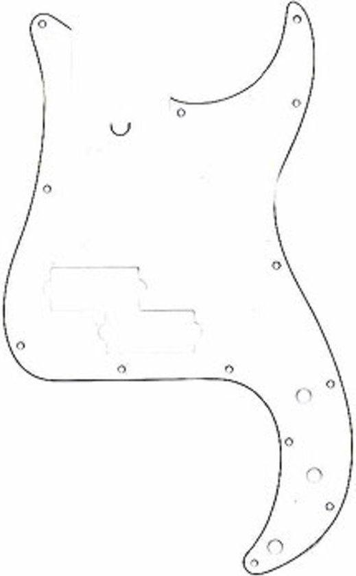 Fender Pickguard ´62 Precision bas wit 3-Ply - Pickguard voor basgitaar