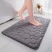 HORCONDORM S.R.L. Tapis de bain en mousse à mémoire de forme - Tapis de douche absorbant - Tapis de bain - Tapis décoratif - Antidérapant - pour salle de bain et salon - 40 x 60 cm - Gris foncé