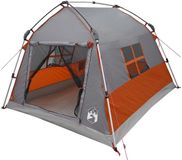 vidaXL Instant Tent 2-Person Grey and Orange