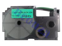 Casio XR-12GN1 Labelprinter Tape Zwart op groen