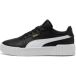 PUMA Carina 3.0 sneakers voor Dames, Zwart/Wit/Goud, Maat 36