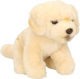 Teddy Hermann Hermann Teddy Knuffeldier hond Golden Retriever - pluche - premium knuffels - creme wit - 15 cm