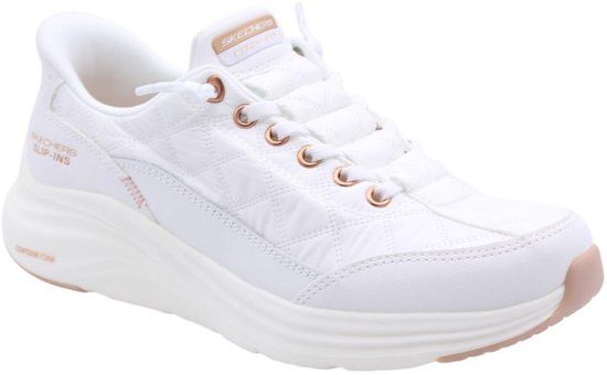 Skechers CONTOUR FOAM - GOLDEN HOUR Dames Instappers - Wit