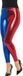 Smiffys Smiffy Rood blauwe metallic legging