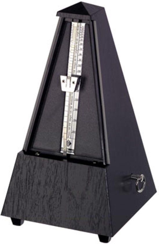 Wittner M 845 161 metronoom Pyramide zwart-houtmaserung/Kunststuk - Accessoire voor keyboards