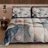 PETTI Artigiani Italiani Bedrukt winterdekbed 270 × 260 cm | Bloemen 25 14