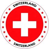 Bellatio Decorations Bierviltjes Zwitserland - 25x stuks - landenthema - versiering - onderzetter