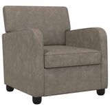 vidaXL - Fauteuil - Antiekgrijs - Kunstleer