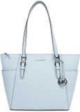 Michael Kors Charlotte Large Top-Zip Tote Pale Ocean