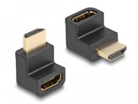 Delock 66458 HDMI Adapter Stecker zu Buchse gewinkelt Zwart