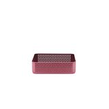 Normann Copenhagen Nic Nac Organizer, staal, donkerrood, H: 6 x L: 22,5 x D: 22,5 cm
