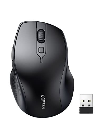 Ugreen Draadloze Ergonomische Muis - 2.4 GHz - 4000 DPI - Zwart