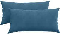 vidaXL - Zitkussens - 2 stuks - Blauw - 80 x 40 cm - Corduroy stof