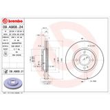 BREMBO Disque de frein (09.A968.21)
