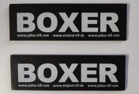 Julius-K9 Set Labels voor Powerharness - Large tekst: BOXER