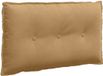vidaXL Coussin de dossier Marron 80 x 50 cm Tissu velours côtelé