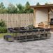 Prolenta Maison Exclusive Tuinset voor buiten, 15-delig, met kussens, grijs, van polyrotan